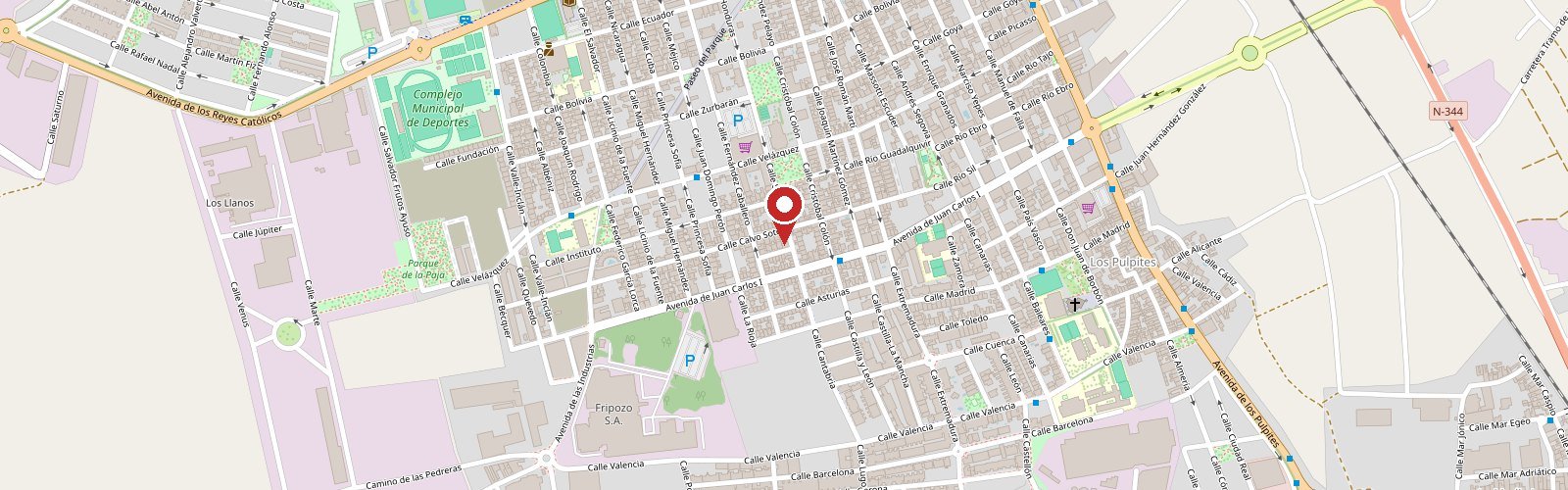 Mapa de Las Torres de Cotillas con la ubicación de Daniel Auto en la Av. Juan Carlos I, 35